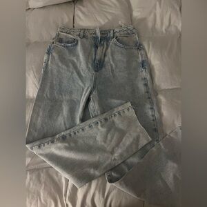 Zara high rise vintage light wash jeans
